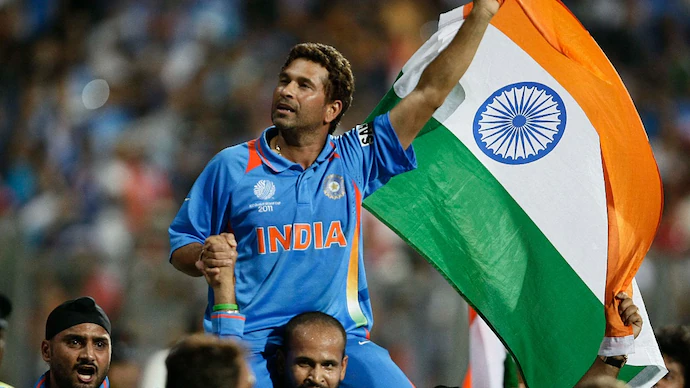 Sachin Tendulkar batting